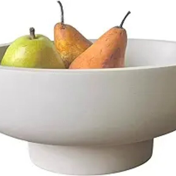 Concrete Pedestal Fruit Bowl Key Holder Modern Decorative Home Centerpiece - Picture 7 of 7